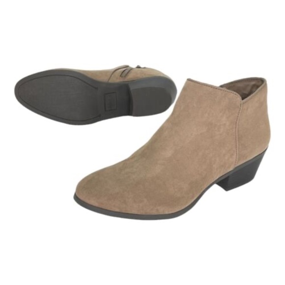 NEW Style & Co Wiley TAUPE Microfiber Fabric Womens Ankle Boots Booties NIB - Picture 6 of 6